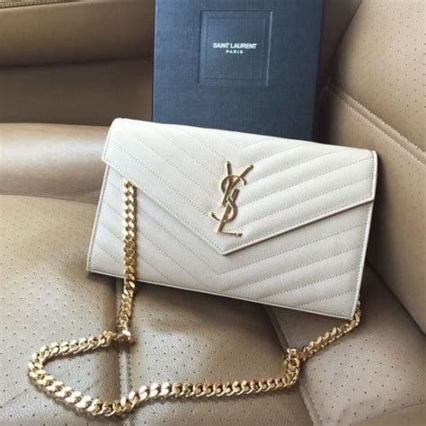 ysl black and white|white ysl clutch price.